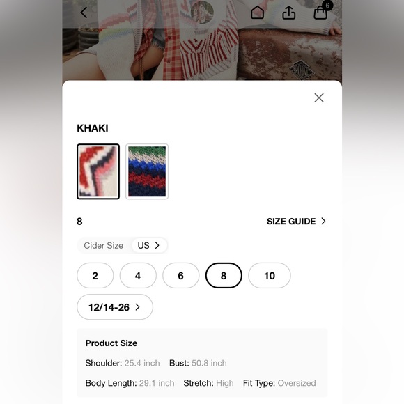 NWT CIDER Oversized Sweater - Picture 8 of 8